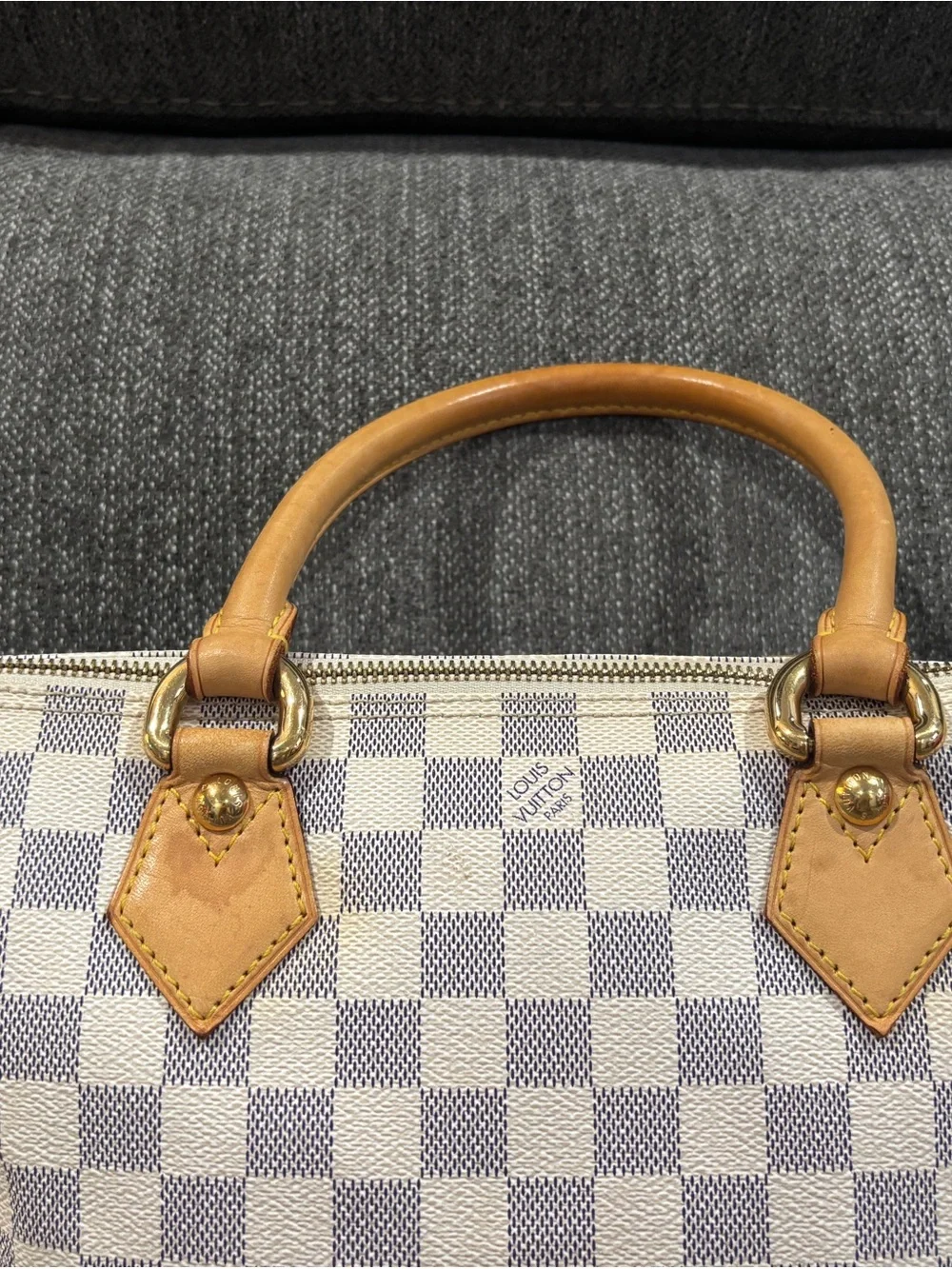Louis Vuitton Damier Azur Saleya PM Tote | Authenticated | Excellent Condition